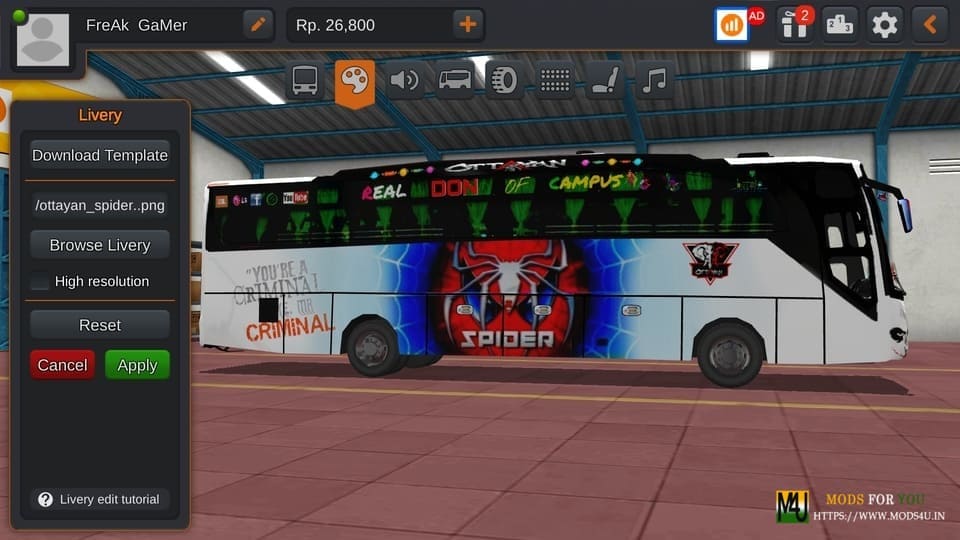 BUS ID Mods